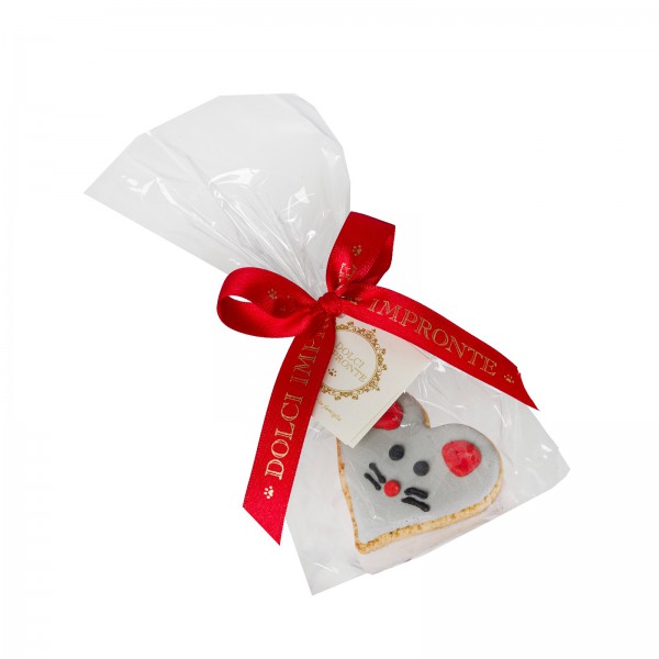 Dolci Impronte - Mouse Biscuit - Salmon Flavor - For Cats 22gr