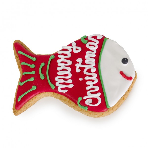 Dolci Impronte - Merry Xmas Fish - Salmon Flavor - For Cats 73gr