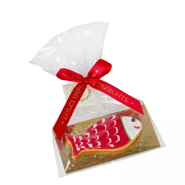 Dolci Impronte - Christmas Fish - Salmon Flavor - 31gr - Red - For Cat