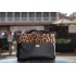 Nina Venezia® - Sasha - Black Faux Leather Carrier - Brown Spotted Edge